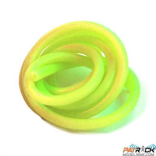 Durite silicone Fastrax superflex jaune 2,2x6mm – 1 mètre