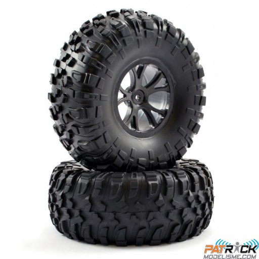 Roues montées Av/Ar 2pcs FTX OUTLAW 1/10