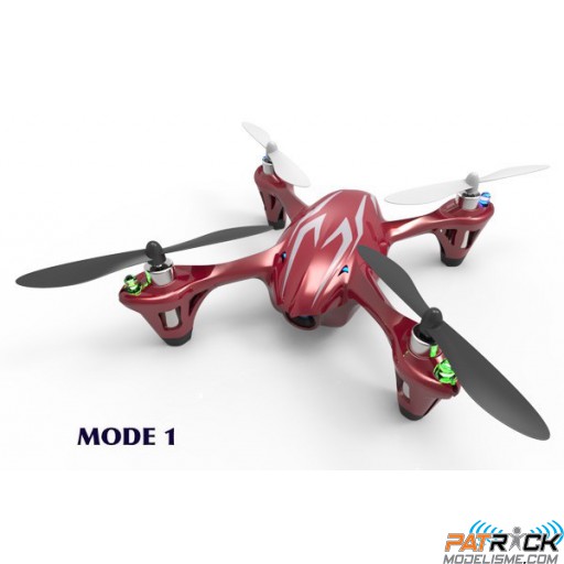 Drone Hubsan X4 H107CHD LED et CAMERA HD 720P Rouge Mode 1