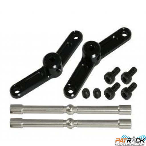 CNC Stablizer Control Set (Black anodized ) 12 degrees  - GAUI X5