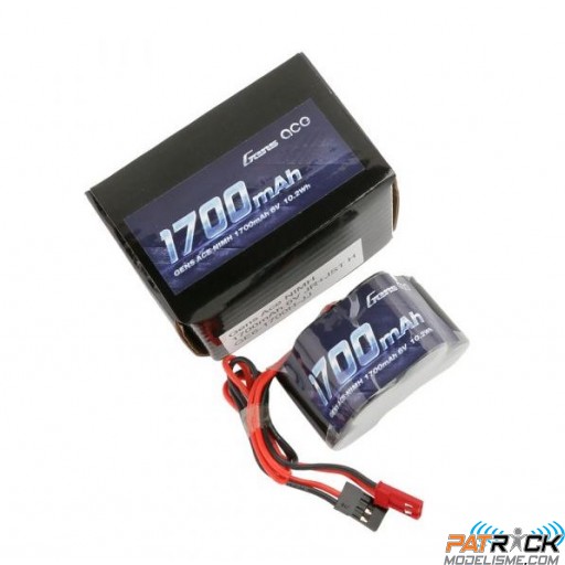 Accu NiMH Gens Ace RX 6.0V-1700Mah bosse (JR-JST) 125g