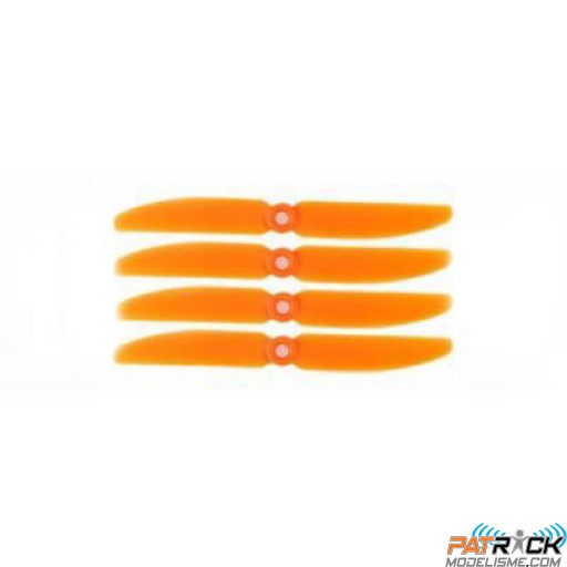 Hélices GEMFAN 5030 / 5x3’’ orange sens horaire CW