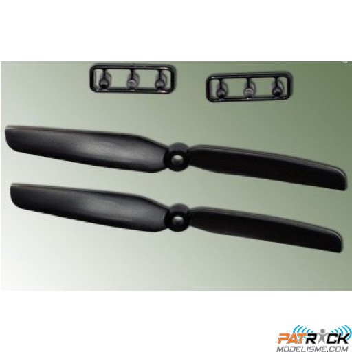 Hélices GEMFAN noir – 6x3" anti horaire (2 pcs)