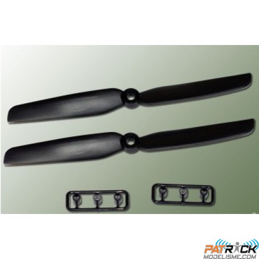 Hélices GEMFAN noir – 5x3" horaire (2 pcs)