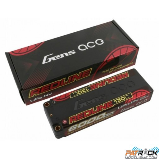 Accu LiPo Gens ace HV 2S-7.6V-130C-6000mah