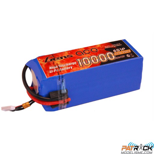 Accu LiPo GENS ACE 10000mAh 6S 22.2V 25C XT90