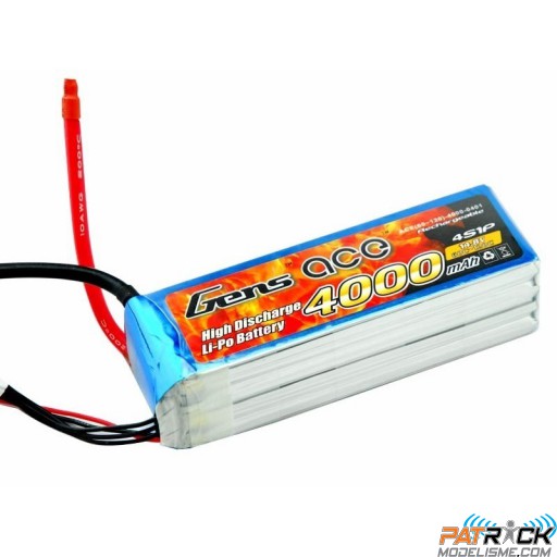 Accu LiPo GENS ACE 4000mAh 4S 14.8V 60C