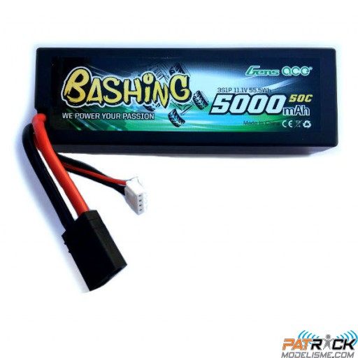 Accu LiPo BASHING 5000mAh 3S 11.1 50C Hardcase Traxxas