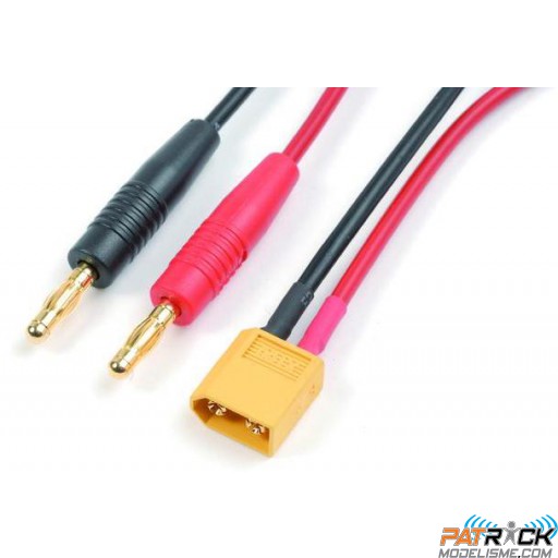 Cordon de charge bananes 4mm - femelle XT60 - 15cm