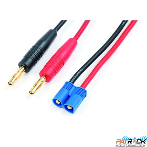 Cordon de charge bananes 4mm vers EC3, câble silicone