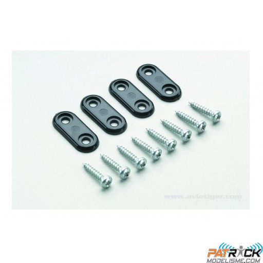 Cavaliers plats en nylon moyen train d'atterrissage 5 pièce(s)