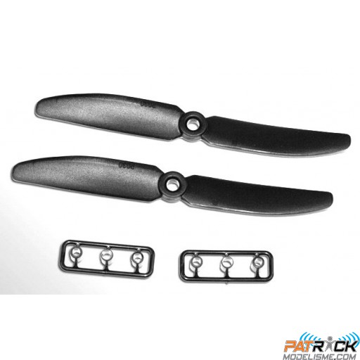 Hélices GEMFAN noir – 5x4" horaire R (2 pcs)