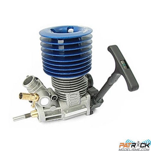 Moteur GO 21 - 3.49cc à tirette 3 transferts culasse bleu vilo SG
