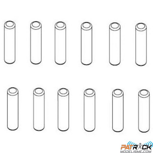 Goupilles (2X9,5) 12PCS - RC701GR/RC701G/RC706T/RC909T/RC808T/RC502T