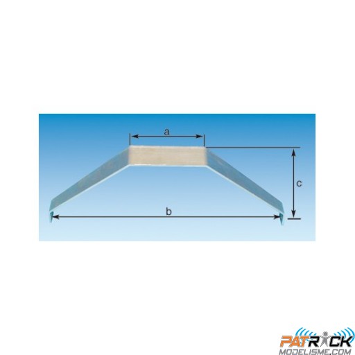 Train alu avion 64x190x61mm
