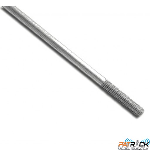 Tige zinguée embout fileté M2 500mm