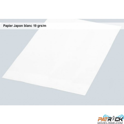 Papier Japon blanc 19grs/m2 700x500mm