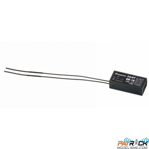 Récepteur Graupner GR-18 HOTT + 3xG + 3A COPTER 9 voies