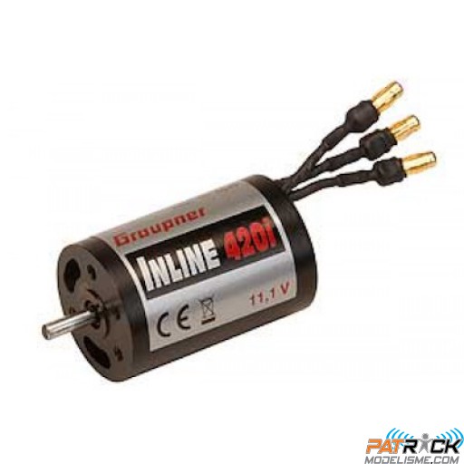 Moteur Graupner INLINE brushless 420i 11,1V kv3450