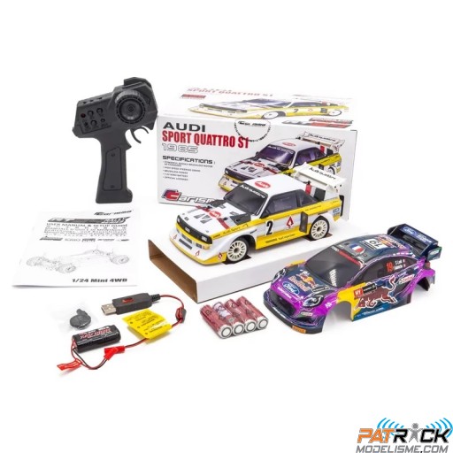 Carisma GT24 Audi sport quattro s1 / Ford Puma offre duo 4x4 brushless 1/24e Prête à rouler