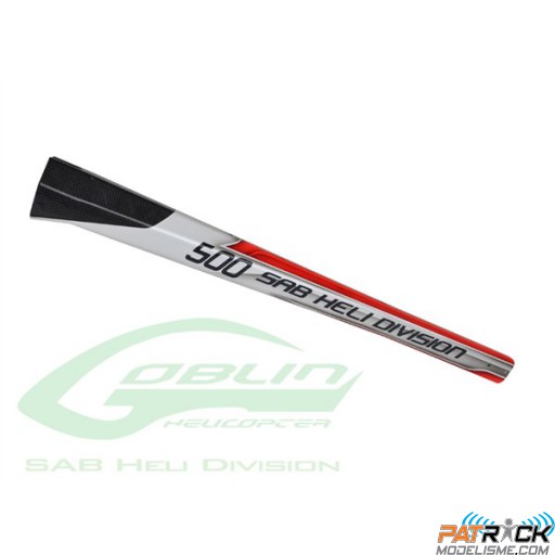 Tube de queue blanc et rouge - Goblin 500