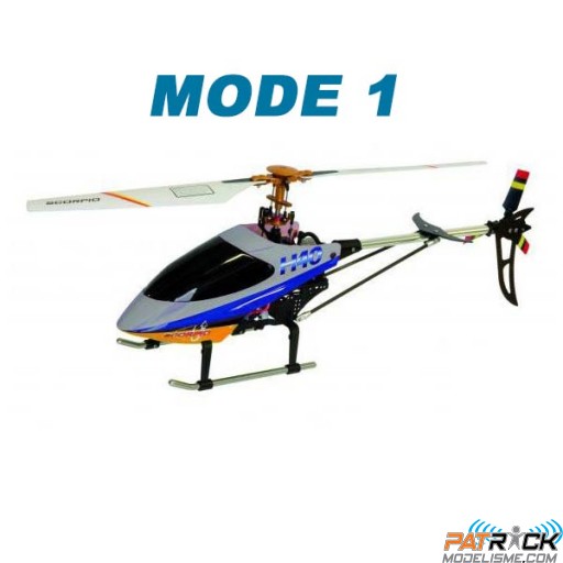 Hélico Scorpio H40 mono rotor Flybarless - Prêt à voler M1