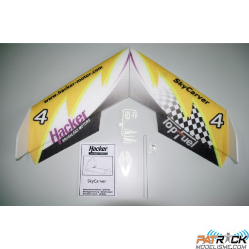 Aile volante SkyCarver Orange 810mm-Hacker-Team Design