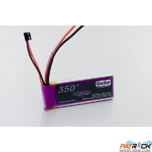 Accu LiPo TopFuel 350 mAh 2S1Pack 30C