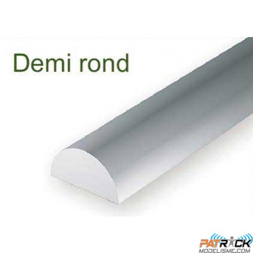 241-Evergreen 5 demi-ronds DIA.1,52x355mm