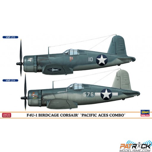1/72e Hasegawa F4U-1 Corsaire Pacific Aces Combo "Edition limitée"