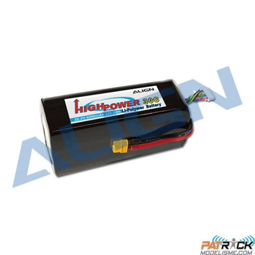 Accu LiPo Align 6000mAh 6S 22,2V 30C XT60