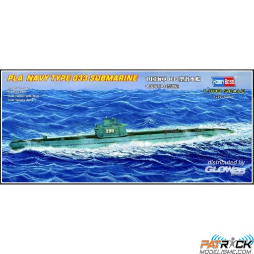 1/700e Hobby Boss PLA Navy Type 033 submarine