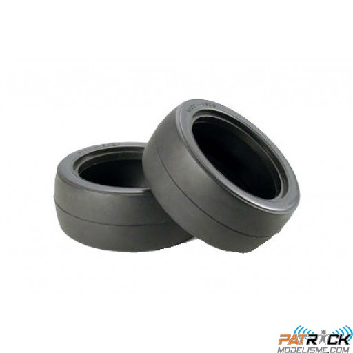 Pneus Slick Racing 26mm (2 pcs) 1/10 Tamiya