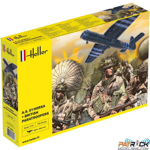 1/72e Heller A.S.51 Horsa + Parachutistes 