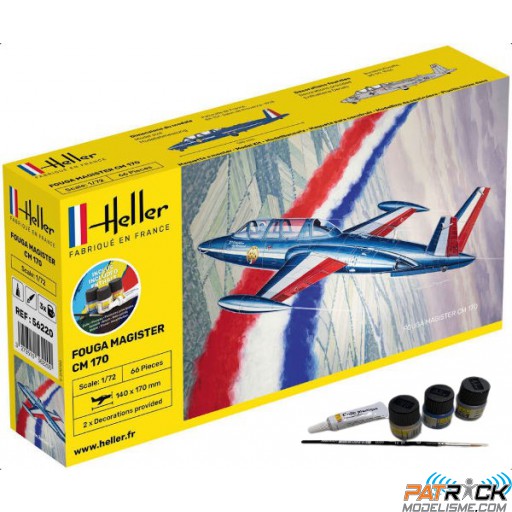 1/72e Heller STARTER KIT Fouga Magister CM.170