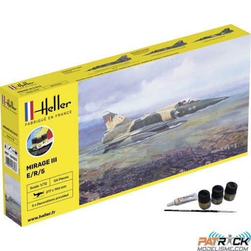 1/72e Heller STARTER KIT Mirage III E