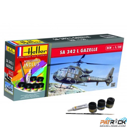 1/50e Heller STARTER KIT SA 342 Gazelle