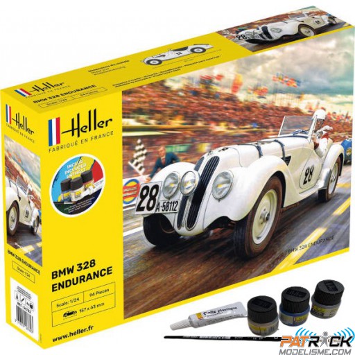 1/24e Heller STARTER KIT BMW 328 Endurance