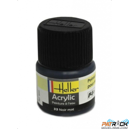Peinture acrylique Heller Noir mat 033