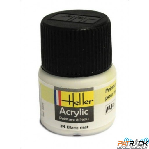 Peinture acrylique Heller Blanc mat 034