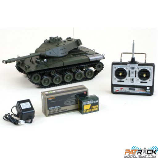Char d'assault RC électriques 1/16 M41A3 Walker Bulldog (bruit et fumée) complet RTR