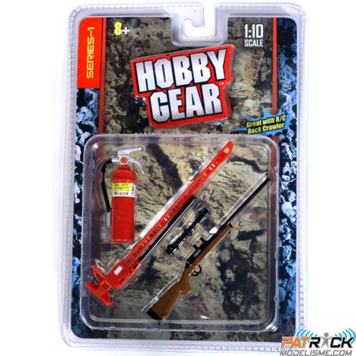 Accessoires crawler 1/10 Extincteur, Fusil et High lift