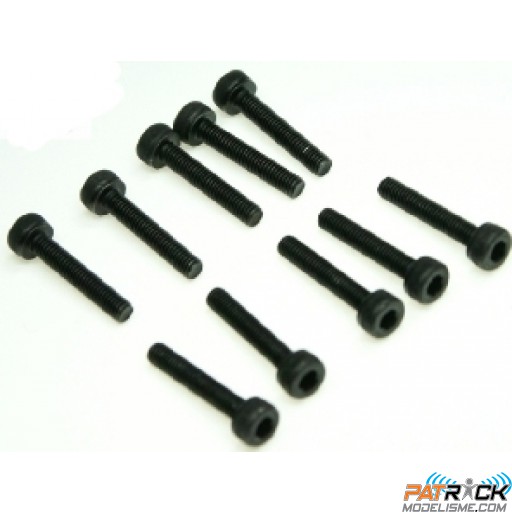 Vis BTR noire 3x16mm (10)