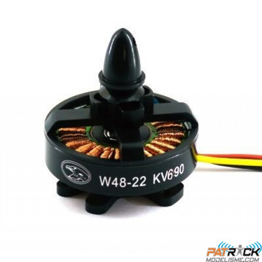 Moteur brushless Hengli W48-22 690KV Type disque pour multi-rotor