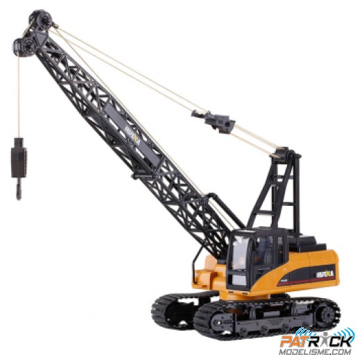 Grue sur chenilles avec cabine1/14e RC HUINA - Prêt à rouler