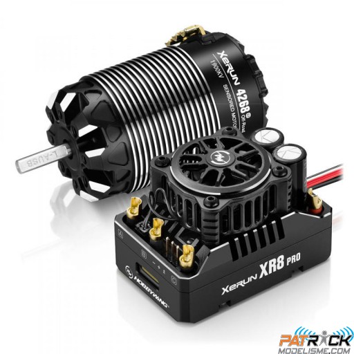 Hobbywing Combo XERUN XR8 Pro G3 + Moteur Xerun 4268SD 1900KV G3 Sensored Off-Road 1/8