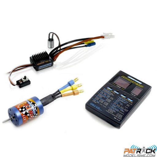 Hobbywing Combo EZRUN A1 ESC 18A + Moteur 2030-12T 7800Kv 1/18e