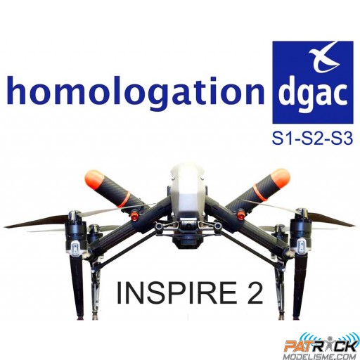 Homologation DGAC S1+S2+S3 Inspire 2 pour Kit parachute IDRsys DRONAVIA