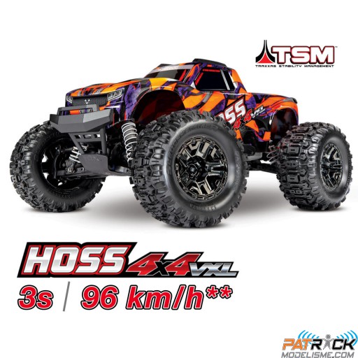 Traxxas HOSS 4X4 VXL Brushless TSM 1/10e Orange