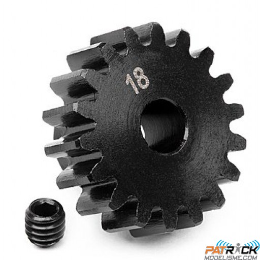 Pignon moteur 18 dents Module 1 axe 5mm – HPI